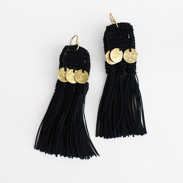 Aya earrings, handmade