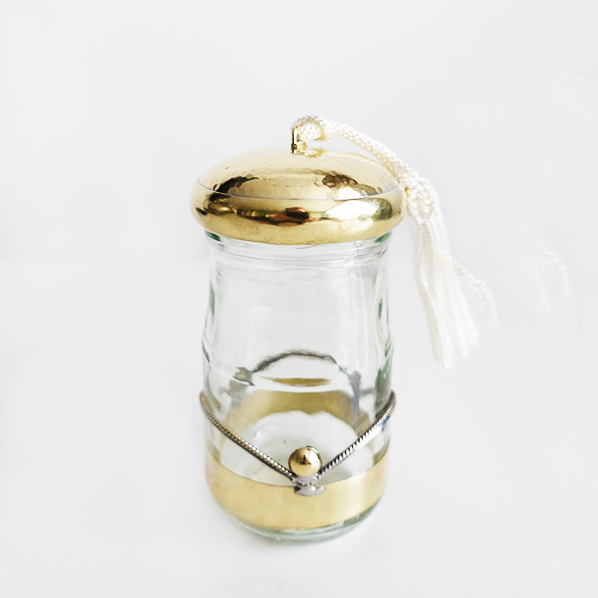 Handmade Moroccan Jaoua pot, gold colored Handmade Moroccan Jaoua pot, gold colored