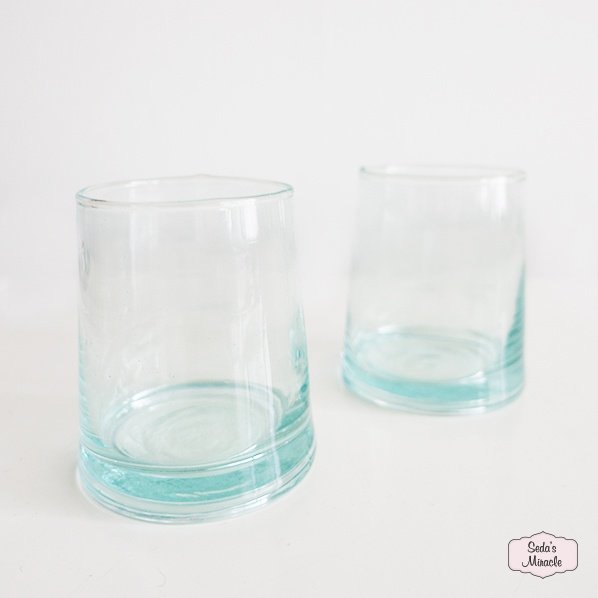 Handgemaakt Marokkaans Naqa glas, large