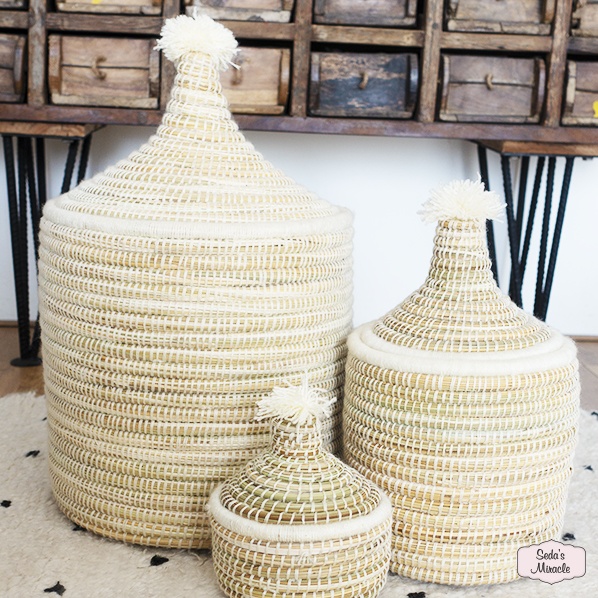 handgemaakt-marokkaans-berber-afrikaanse-tajine-pom-manden-large-medium-small-wit Handgemaakte Marokkaanse Berber tajine Pom manden, wit