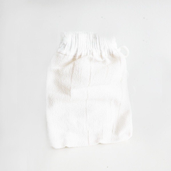 Hammam scrub glove or kessa glove, white