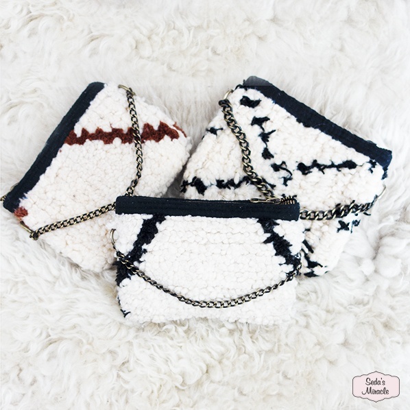 Handgemaakte Marokkaanse portemonnees van schapenwol Handgemaakte Marokkaanse portemonnees van schapenwol