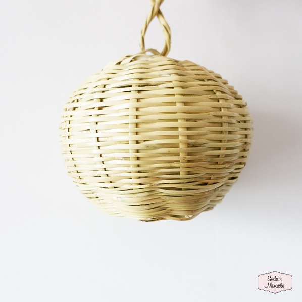 Marokkaanse rieten Ayat lamp, xsmall