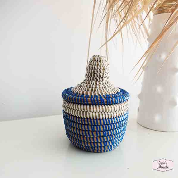 Afrikaans Mila bijoux mand, small