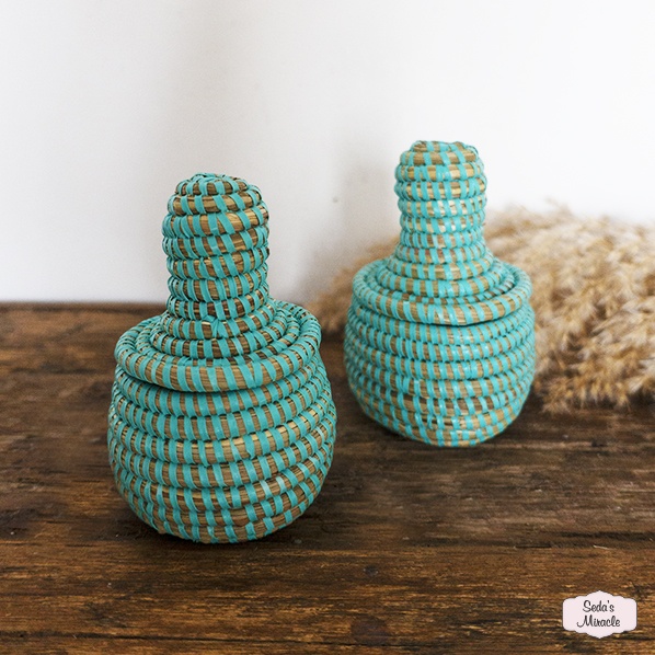 handgemaakt-afrikaans-bijoux-mand-turquoise-xsmall 2 Handgemaakt Afrikaans bijoux mandje, xsmall