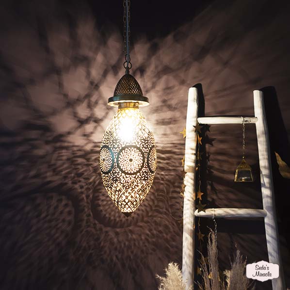 handgemaakte-marokkaanse-nohra-hanglamp-goud-koper 4 Handgemaakte Marokkaanse Nohra lamp van koper