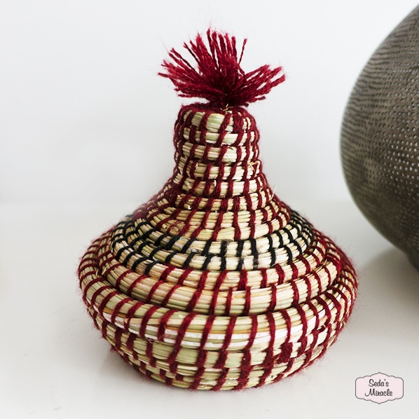 Handgemaakt Marokkaans Berber bijoux mandje, small