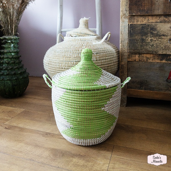 Afrikaanse Buluku mand, wit groen