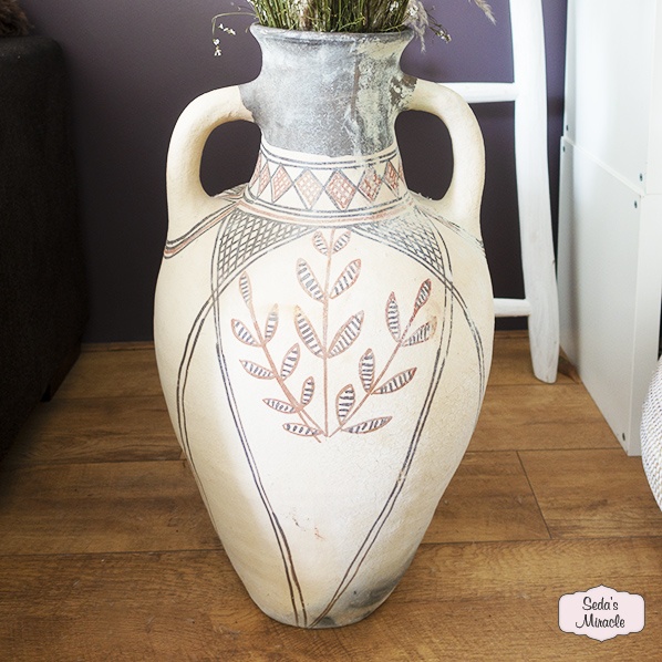 handgemaakte-marokkaanse-jamila-pot-vaas-van-aardewerk-70-cm-handbeschilderd 3 Handgemaakte oud Marokkaanse Berber Jamila vaas/pot van aardewerk