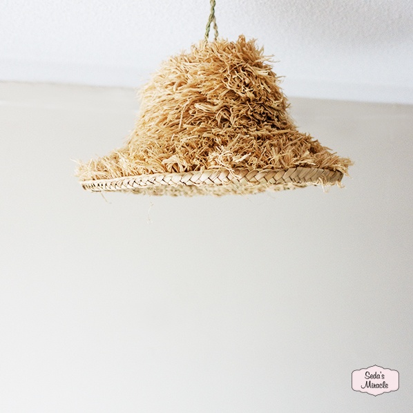 Marokkaanse Dinya lamp van raffia
