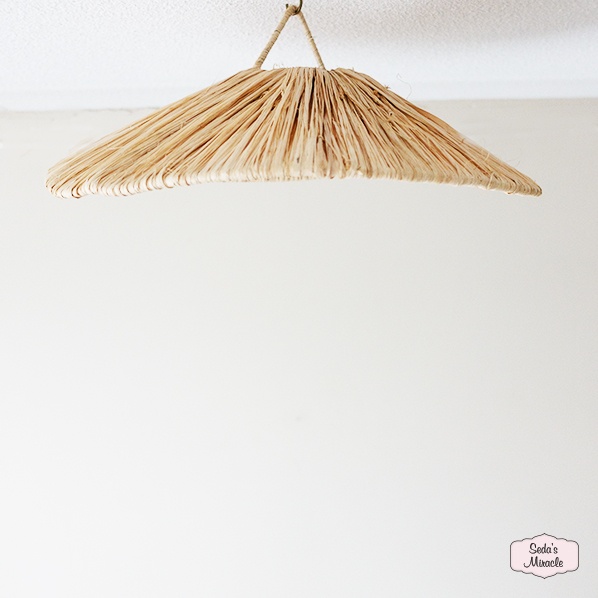 Marokkaanse Ibraiza lamp van raffia