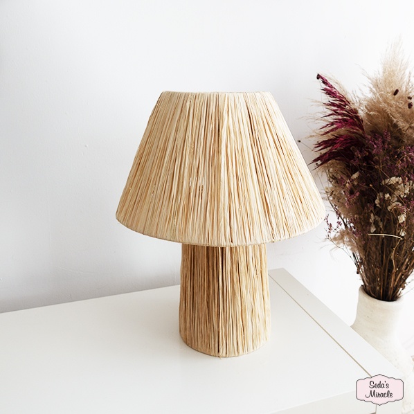 Marokkaanse Zeva lamp van raffia