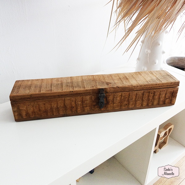 handgemaakt-vintage-fair-trade-houten-thee-opbergdoos-kist-hout-uit-india dicht nw Vintage thee opbergdoos