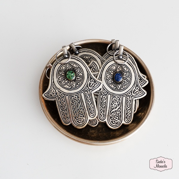Moroccan Fatima hand, silver