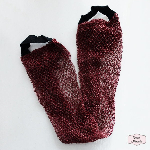 Marokkaanse rug scrub handschoen of kessa glove, extra lang