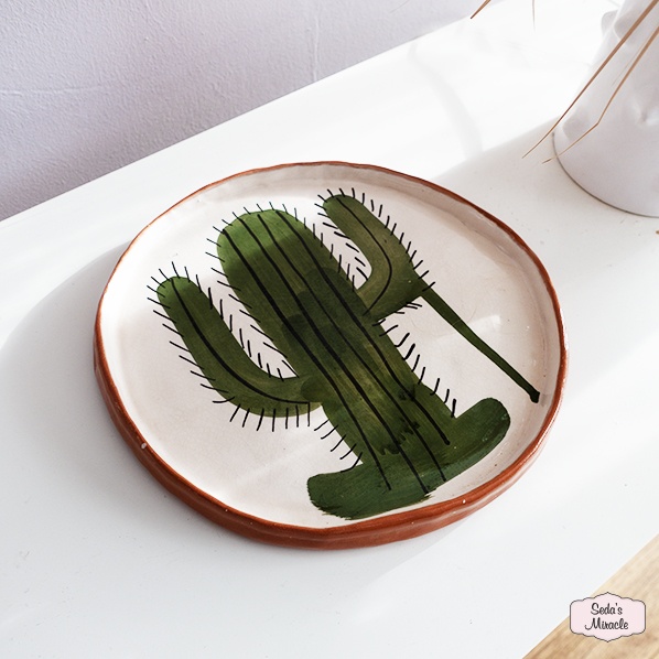 Marokkaans Cactus bord, large