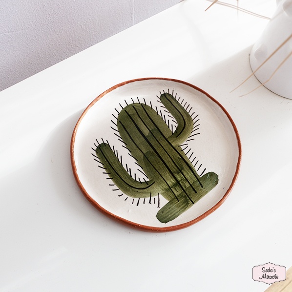 Marokkaans Cactus bord, medium