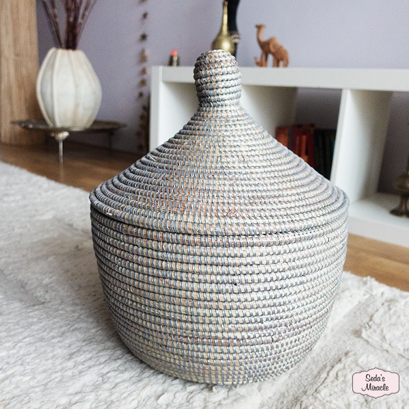 Afrikaanse tajine mand, zilver