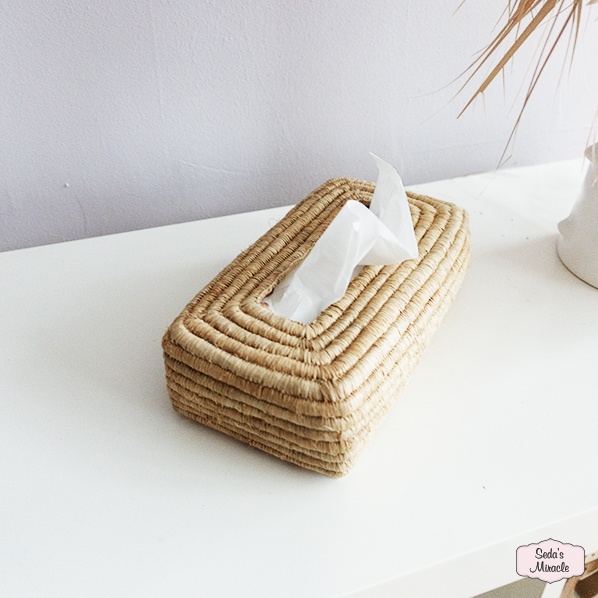 Marokkaanse tissue raffia houder