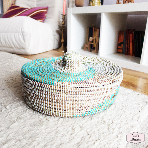 Afrikaanse Maisa mand, wit turquoise
