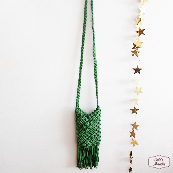 Macramé Sahar tas, groen Macramé Sahar tas, groen