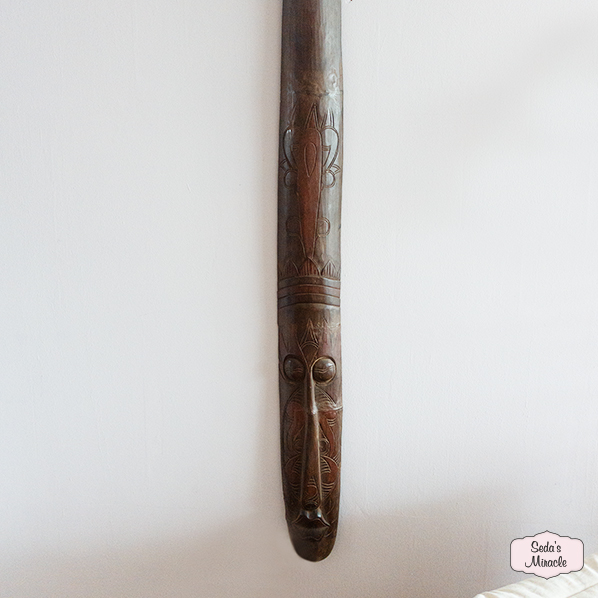 Houten Tareka masker, xxlarge