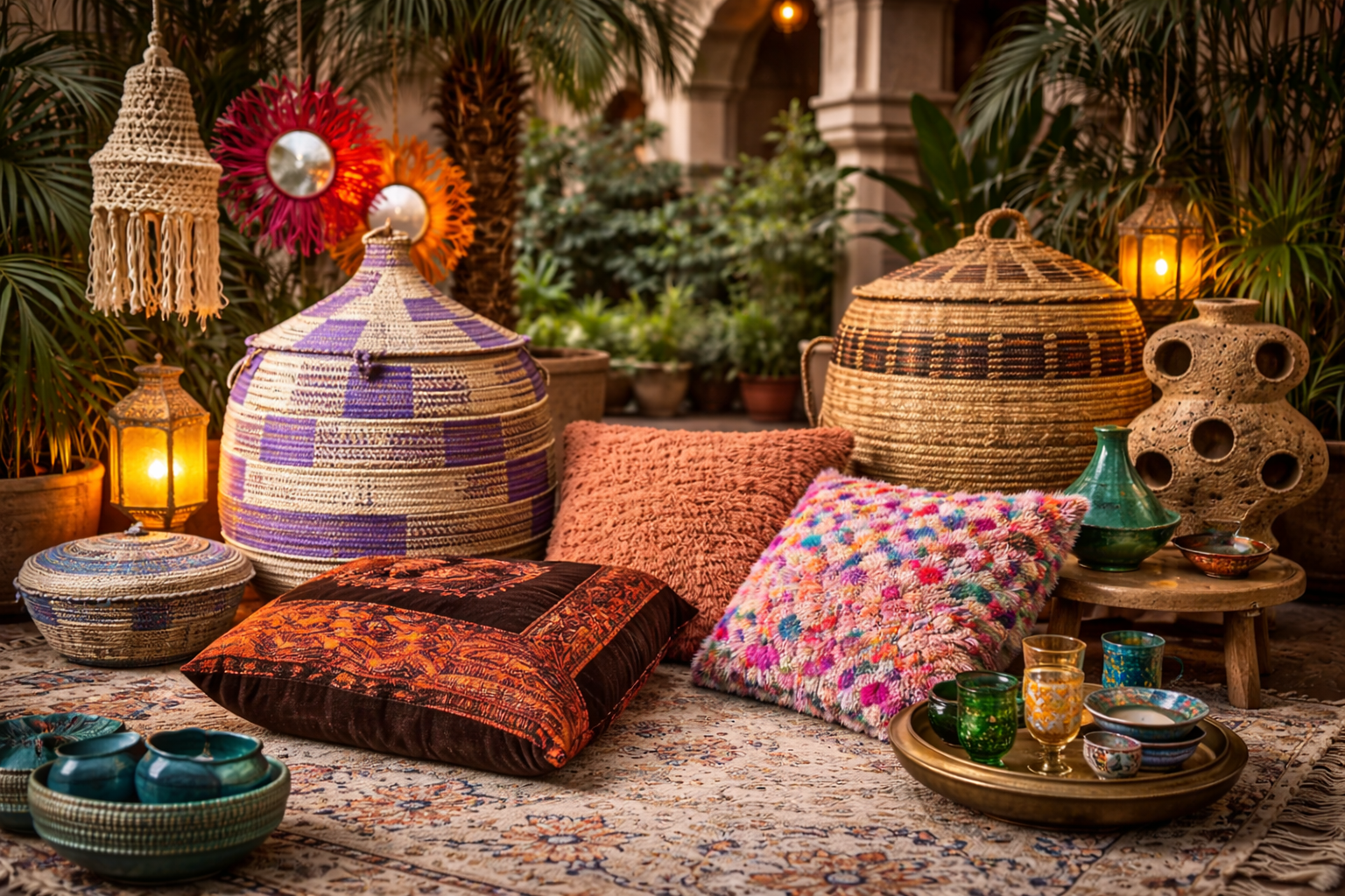 Mooie handgemaakte home specials, wereldmanden, natuurlijke authentieke verzorgingsproducten, leuke dingen voor in de keuken, hebbedingetjes en cadeaupakketjes uit India en Afrika met een Marokkaans tintje!