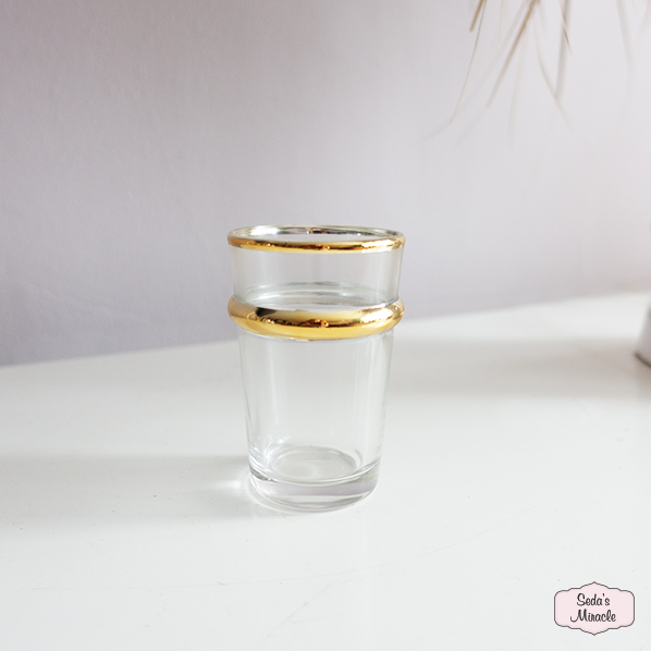 Marokkaans Ouzra beldi glas, goud, small
