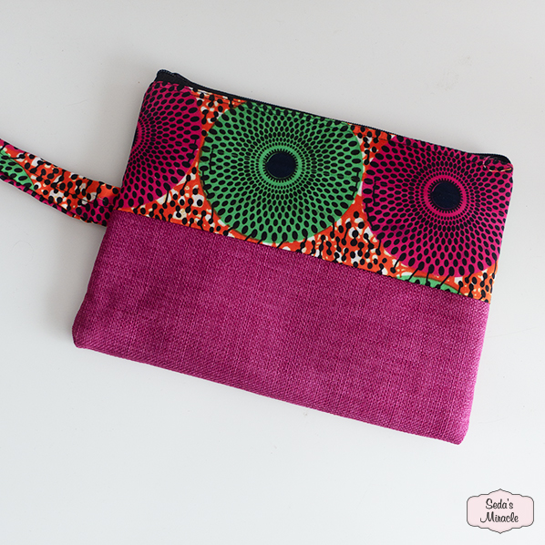 Afrikaanse Imara make-up tas / toilettas, roze
